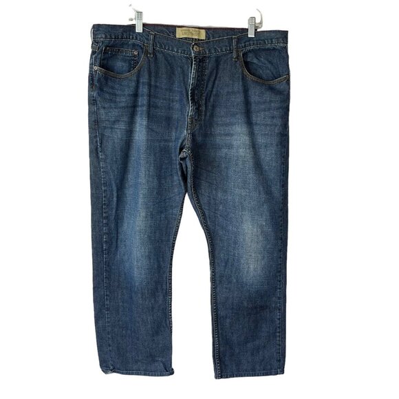 Wrangler Jeans Mens 40 x 30 Slim Straight Dark Wash Denim - Picture 1 of 7
